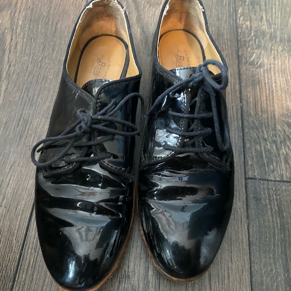 Bass patent leather shoes